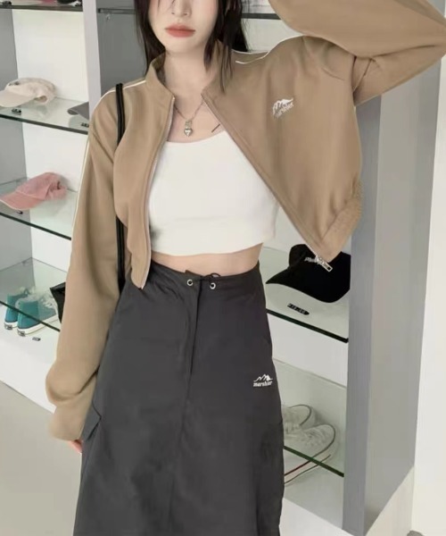 ENLIKE（エンリケ）の「ZIPアップショートジャケット（その他アウター・レディース・ブラック/ベージュ・FREE）」の21枚目の写真