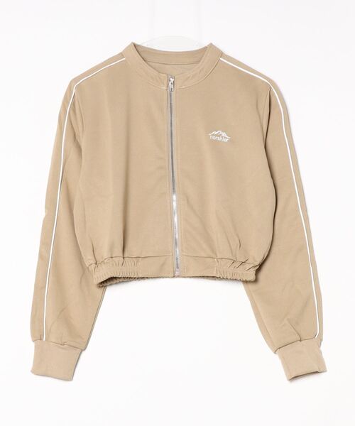 ENLIKE（エンリケ）の「ZIPアップショートジャケット（その他アウター・レディース・ブラック/ベージュ・FREE）」の15枚目の写真