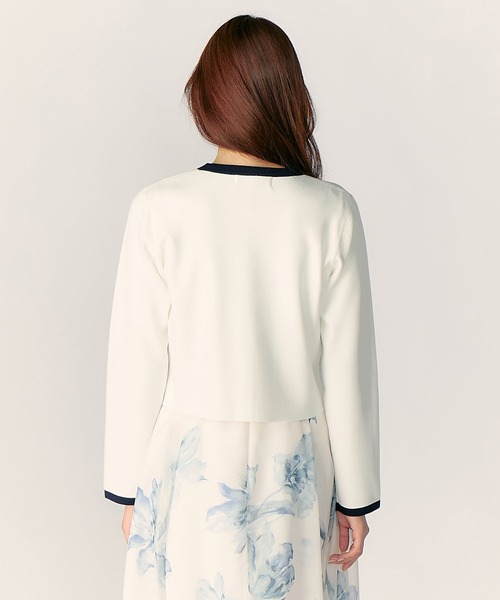 LAISSE PASSE（レッセパッセ）の「【美人百花6月号掲載】【WEB/一部店舗限定】ニットジャケットアンサンブル（アンサンブル・レディース・ミント/アイボリー/スモークピンク・MEDIUM）」の7枚目の写真