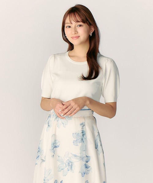 LAISSE PASSE（レッセパッセ）の「【美人百花6月号掲載】【WEB/一部店舗限定】ニットジャケットアンサンブル（アンサンブル・レディース・ミント/アイボリー/スモークピンク・MEDIUM）」の8枚目の写真