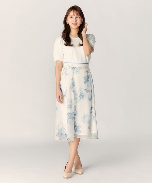 LAISSE PASSE（レッセパッセ）の「【美人百花6月号掲載】【WEB/一部店舗限定】ニットジャケットアンサンブル（アンサンブル・レディース・ミント/アイボリー/スモークピンク・MEDIUM）」の11枚目の写真