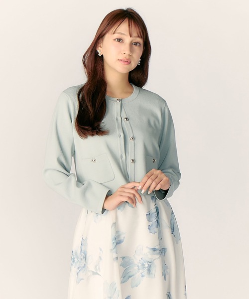 LAISSE PASSE（レッセパッセ）の「【美人百花6月号掲載】【WEB/一部店舗限定】ニットジャケットアンサンブル（アンサンブル・レディース・ミント/アイボリー/スモークピンク・MEDIUM）」の18枚目の写真