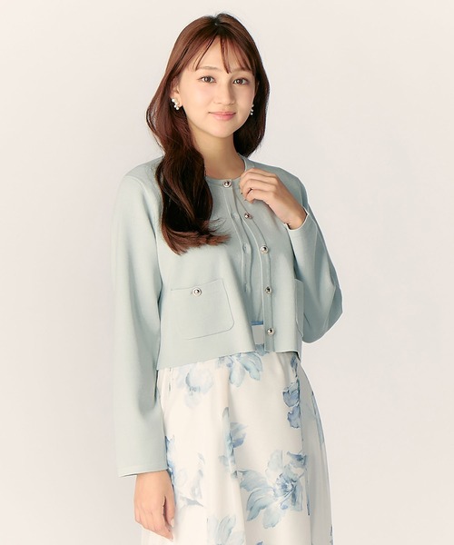 LAISSE PASSE（レッセパッセ）の「【美人百花6月号掲載】【WEB/一部店舗限定】ニットジャケットアンサンブル（アンサンブル・レディース・ミント/アイボリー/スモークピンク・MEDIUM）」の19枚目の写真