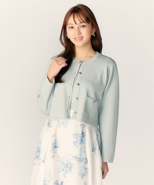 LAISSE PASSE（レッセパッセ）の「【美人百花6月号掲載】【WEB/一部店舗限定】ニットジャケットアンサンブル（アンサンブル・レディース・ミント/アイボリー/スモークピンク・MEDIUM）」の20枚目の写真