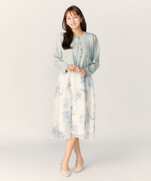 LAISSE PASSE（レッセパッセ）の「【美人百花6月号掲載】【WEB/一部店舗限定】ニットジャケットアンサンブル（アンサンブル・レディース・ミント/アイボリー/スモークピンク・MEDIUM）」の22枚目の写真