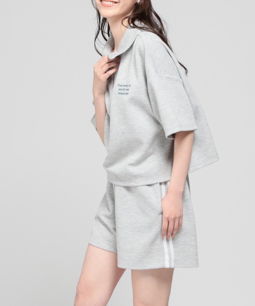 Honeys(ハニーズ)の「ライン入りショートパンツ(その他パンツ・レディース・アイボリー/サックスブルー/ブラック/杢グレー・M/S/SS/LL/L)」の5枚目の写真