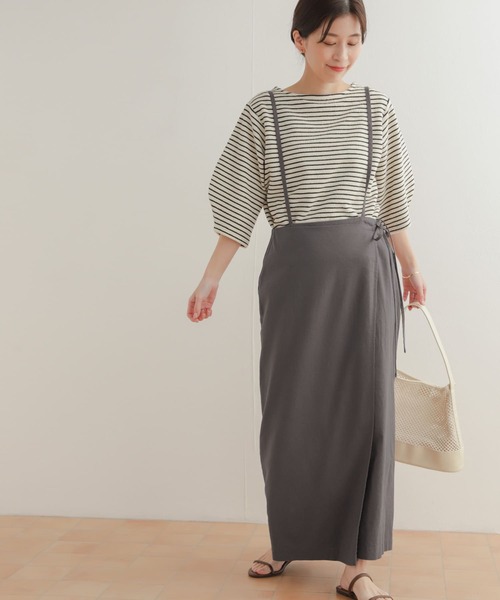 URBAN RESEARCH DOORS（アーバンリサーチドアーズ）の「サス付きラップスカート（スカート・レディース・ネイビー/グレー系その他・SMALL/MEDIUM）」の11枚目の写真