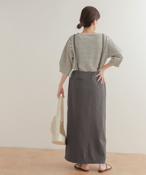 URBAN RESEARCH DOORS（アーバンリサーチドアーズ）の「サス付きラップスカート（スカート・レディース・ネイビー/グレー系その他・SMALL/MEDIUM）」の14枚目の写真