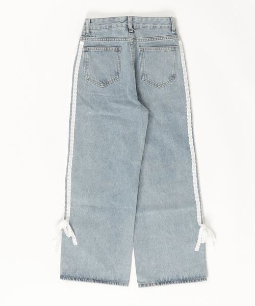 Mela（メラ）の「LACE RIBBON DENIM（デニムパンツ・レディース・ブルー・S/M/L）」の12枚目の写真
