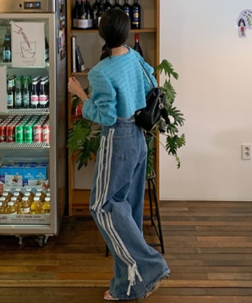 Mela（メラ）の「LACE RIBBON DENIM（デニムパンツ・レディース・ブルー・S/M/L）」の21枚目の写真
