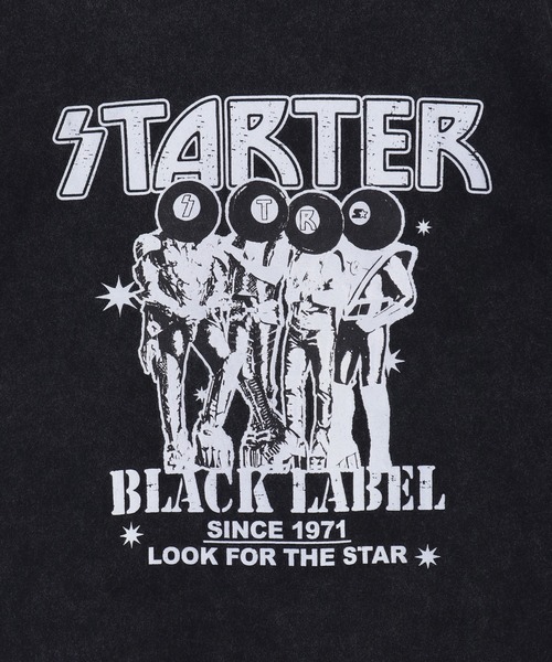 STARTER(スターター)の「STARTER ケミカルウォッシュ 天竺プリント半袖Tシャツ(Tシャツ/カットソー・メンズ・ブラック/ブラック系その他/ブラック系その他2・M/L/XL)」の9枚目の写真