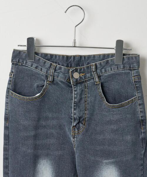 dispark（ディスパーク）の「DISPARK/ストレッチフレアデニムパンツ（デニムパンツ・レディース・インディゴブルー・SMALL/MEDIUM）」の5枚目の写真