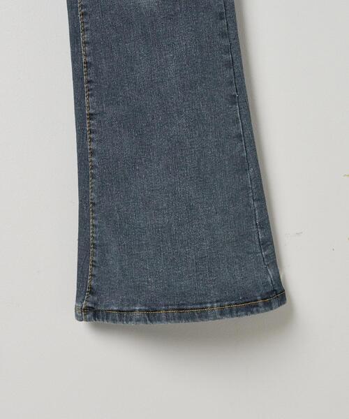 dispark（ディスパーク）の「DISPARK/ストレッチフレアデニムパンツ（デニムパンツ・レディース・インディゴブルー・SMALL/MEDIUM）」の7枚目の写真