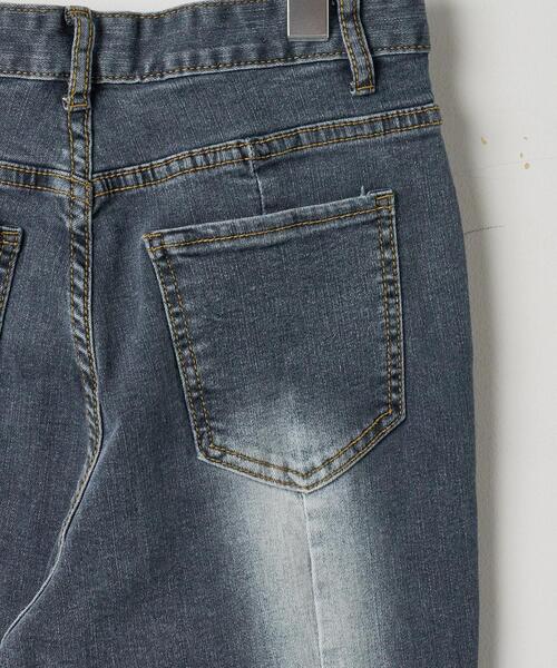 dispark（ディスパーク）の「DISPARK/ストレッチフレアデニムパンツ（デニムパンツ・レディース・インディゴブルー・SMALL/MEDIUM）」の10枚目の写真