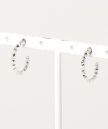 【925 SILVER ACC】カットボールフープピアス17mmSV925(OG)