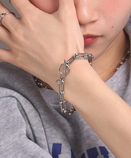 LHME(エルエイチエムイー)の「【WEB限定】“Moment”リンクホースシューチェーンブレスレット/サージカルステンレス(金属アレルギー対応)【LHME / エルエイチエムイー】(ブレスレット・レディース・シルバー・ONE SIZE)」の13枚目の写真