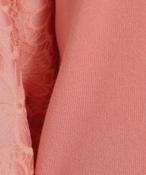 ITS'DEMO（イッツデモ）の「◆【透けにくい／肌触りさらり】袖レースニット（ニット/セーター・レディース・ベビーピンク/サックスブルー/オフホワイト/ネイビー・38/40）」の13枚目の写真