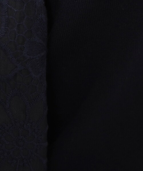 ITS'DEMO（イッツデモ）の「◆【透けにくい／肌触りさらり】袖レースニット（ニット/セーター・レディース・ベビーピンク/サックスブルー/オフホワイト/ネイビー・38/40）」の21枚目の写真