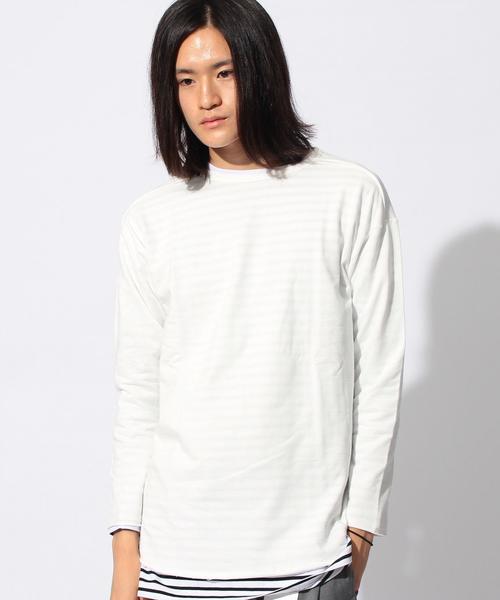 MONKEY TIME(モンキータイム)の「<monkey time>∴ MN/URK C/OFF LSL/カットソー◆(Tシャツ/カットソー・メンズ・オフホワイト/グレー/ベージュ・MEDIUM/LARGE/SMALL/X-LARGE)」の15枚目の写真
