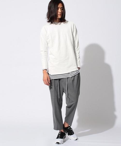 MONKEY TIME(モンキータイム)の「<monkey time>∴ MN/URK C/OFF LSL/カットソー◆(Tシャツ/カットソー・メンズ・オフホワイト/グレー/ベージュ・MEDIUM/LARGE/SMALL/X-LARGE)」の10枚目の写真