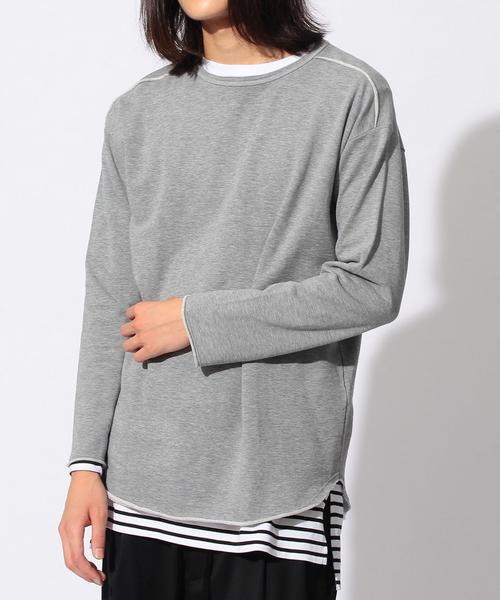 MONKEY TIME(モンキータイム)の「<monkey time>∴ MN/URK C/OFF LSL/カットソー◆(Tシャツ/カットソー・メンズ・オフホワイト/グレー/ベージュ・MEDIUM/LARGE/SMALL/X-LARGE)」の4枚目の写真