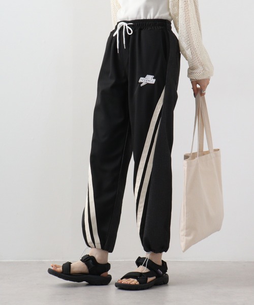 FUNALIVE（ファンアライブ）の「デニムジャージ切替え2本サイドライン