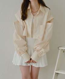 ショルダーカットショートシャツ／【WEB/EC限定商品】