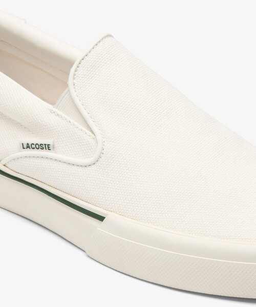 LACOSTE（ラコステ）の「メンズ JUMP SERVE SLIP 124 6 CMA スリッポン スニーカー（スニーカー・メンズ・ホワイト×グリーン・27.0cm/25.0cm/28.5cm/26.0cm/25.5cm/26.5cm/28.0cm）」の6枚目の写真