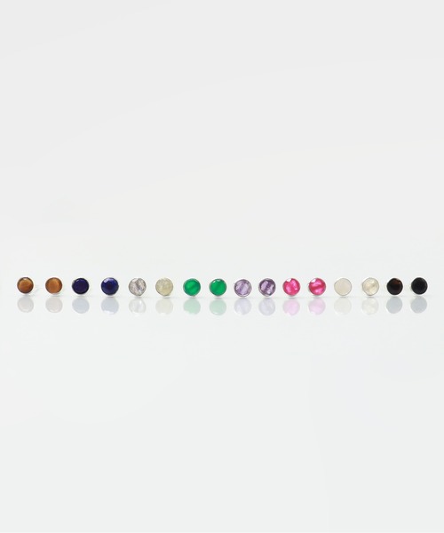 ieLS(イエルズ)の「「ieLS」シルバー925 ワンストーンピアス(ピアス(両耳用)・レディース・パープル/ホワイト/ブラック/ブルー/ピンク/グレー/ブラウン/グリーン・ONE SIZE)」の11枚目の写真