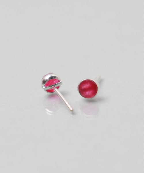 ieLS(イエルズ)の「「ieLS」シルバー925 ワンストーンピアス(ピアス(両耳用)・レディース・パープル/ホワイト/ブラック/ブルー/ピンク/グレー/ブラウン/グリーン・ONE SIZE)」の9枚目の写真