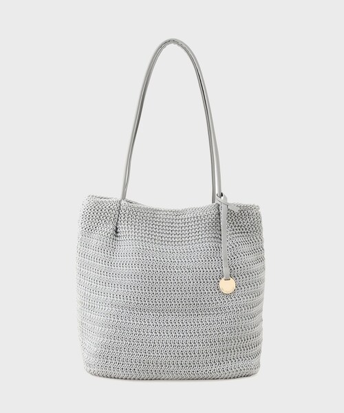 OPAQUE.CLIP(オペークドットクリップ)の「◆ヤーンニットトートバッグ(トートバッグ・レディース・ブラック/ライトベージュ/グレー・00)」の1枚目の写真
