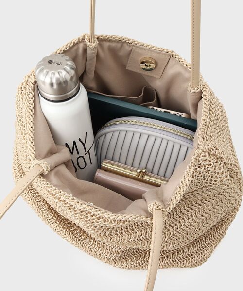 OPAQUE.CLIP(オペークドットクリップ)の「◆ヤーンニットトートバッグ(トートバッグ・レディース・ブラック/ライトベージュ/グレー・00)」の17枚目の写真