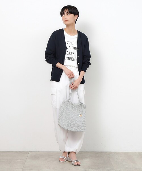 OPAQUE.CLIP(オペークドットクリップ)の「◆ヤーンニットトートバッグ(トートバッグ・レディース・ブラック/ライトベージュ/グレー・00)」の16枚目の写真