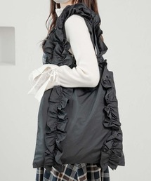 推し活【オシイロ】フリルナイロントートバッグ