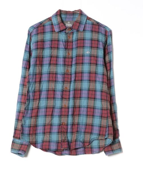 ル*ル様 vivienne Westwood チェック柄長袖シャツ Vivienne Westwood チェック柄 長袖シャツ Lサイズ相当