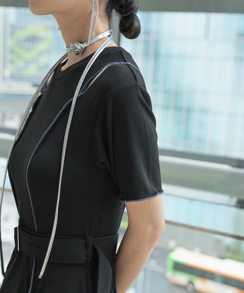 HARE（ハレ）の「ローズモチーフチョーカー(HARE)（チョーカー・レディース・シルバー/ブラック・FREE）」の8枚目の写真