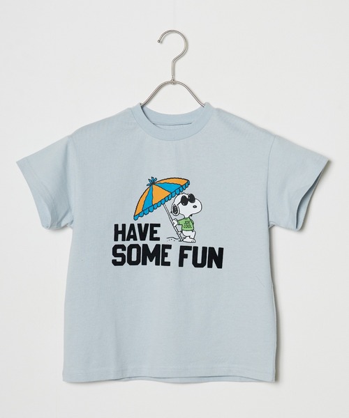 Ampersand（アンパサンド）の「Ampersand/アンパサンド PEANUTSコーディネートセット（Tシャツ/カットソー・キッズ・オフホワイト/サックスブルー・120/130/140）」の21枚目の写真