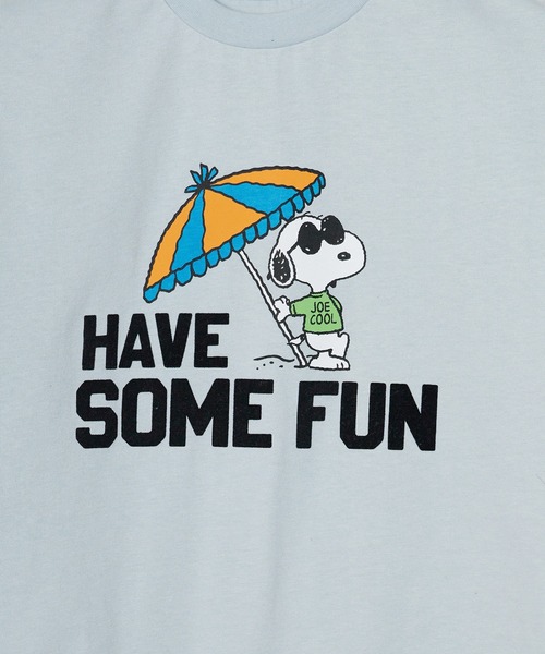 Ampersand（アンパサンド）の「Ampersand/アンパサンド PEANUTSコーディネートセット（Tシャツ/カットソー・キッズ・オフホワイト/サックスブルー・120/130/140）」の6枚目の写真