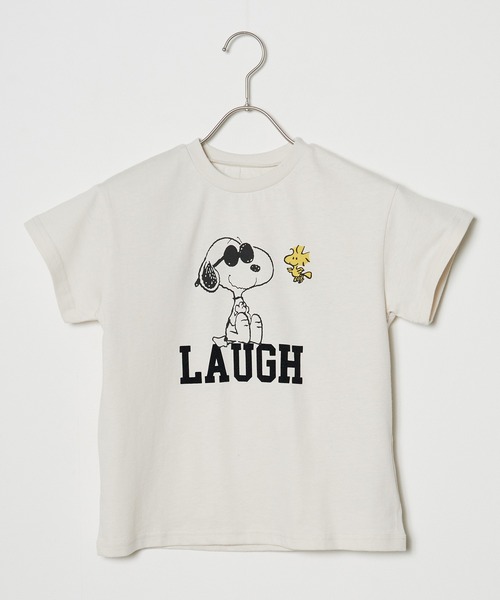 Ampersand（アンパサンド）の「Ampersand/アンパサンド PEANUTSコーディネートセット（Tシャツ/カットソー・キッズ・オフホワイト/サックスブルー・120/130/140）」の18枚目の写真