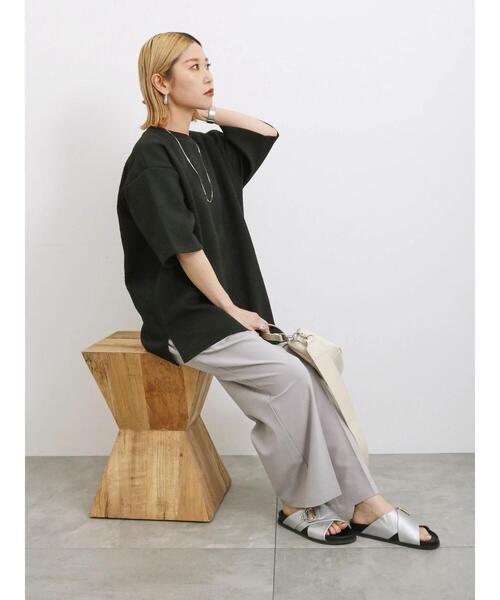 Samansa Mos2 blue(サマンサモスモスブルー)の「バックルクロスベルトサンダル(ドレスシューズ・レディース・キナリ/ブラック/シルバー・M/L)」の22枚目の写真