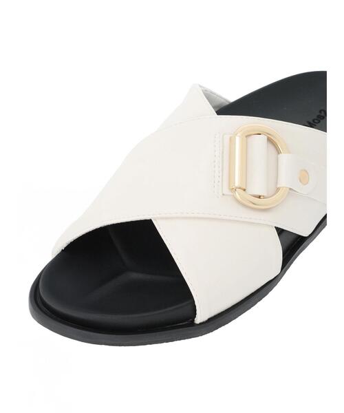 Samansa Mos2 blue(サマンサモスモスブルー)の「バックルクロスベルトサンダル(ドレスシューズ・レディース・キナリ/ブラック/シルバー・M/L)」の11枚目の写真