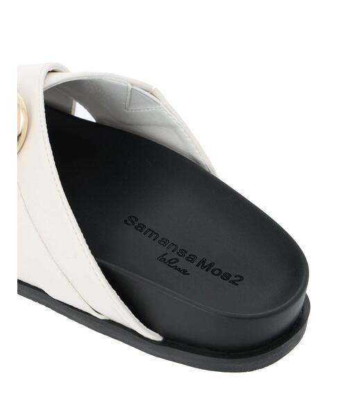 Samansa Mos2 blue(サマンサモスモスブルー)の「バックルクロスベルトサンダル(ドレスシューズ・レディース・キナリ/ブラック/シルバー・M/L)」の12枚目の写真