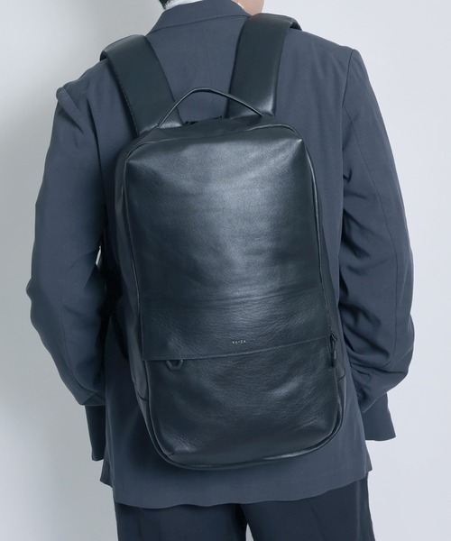 YArKA/ヤーカ】real leather square flap back pack [Alnitak4