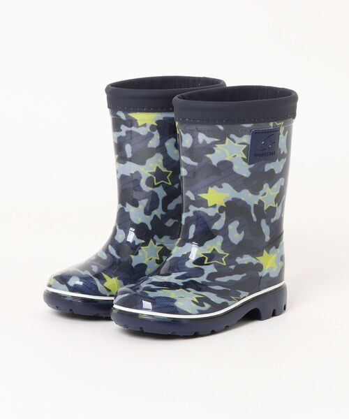 MoonStar（ムーンスター）の「《moonstar》MS RB C65（レインシューズ・キッズ・ネイビー/ブラック/ピンク/カーキ/サックスブルー/ネイビー系/ブラック系その他・15.0cm/21.0cm/20.0cm/19.0cm/18.0cm/17.0cm/16.0cm/14.0cm）」の6枚目の写真