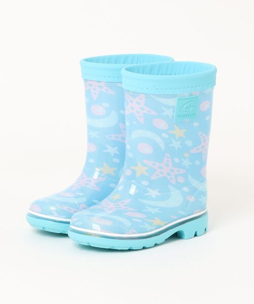 MoonStar（ムーンスター）の「《moonstar》MS RB C65（レインシューズ・キッズ・ネイビー/ブラック/ピンク/カーキ/サックスブルー/ネイビー系/ブラック系その他・15.0cm/21.0cm/20.0cm/19.0cm/18.0cm/17.0cm/16.0cm/14.0cm）」の5枚目の写真