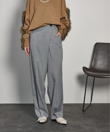 THE YOn | クロスウエストアシメラップパンツ(スラックス)
