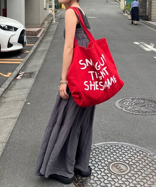 shesame(シーセム)の「color tote bag(トートバッグ・レディース・ブラック/ライトブルー/ネイビー/レッド・フリー)」の18枚目の写真