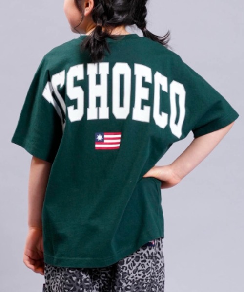 DC SHOES(ディーシーシューズ)の「23 KD BACK ARCH SS/DCキッズバックプリントロゴ半袖Tシャツ(Tシャツ/カットソー・キッズ・グリーン/ホワイト/ブラック・160/150/140/110/100/130/120)」の3枚目の写真