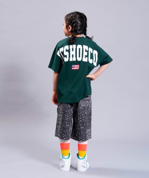 DC SHOES(ディーシーシューズ)の「23 KD BACK ARCH SS/DCキッズバックプリントロゴ半袖Tシャツ(Tシャツ/カットソー・キッズ・グリーン/ホワイト/ブラック・160/150/140/110/100/130/120)」の12枚目の写真