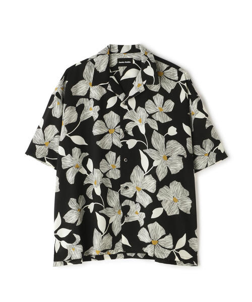 DANKE SCHON(ダンケシェーン)の「DankeSchon/ダンケシェーン/OPEN COLLAR SSH B.FLOWER(シャツ/ブラウス・メンズ・ホワイト/ブラック・F)」の3枚目の写真